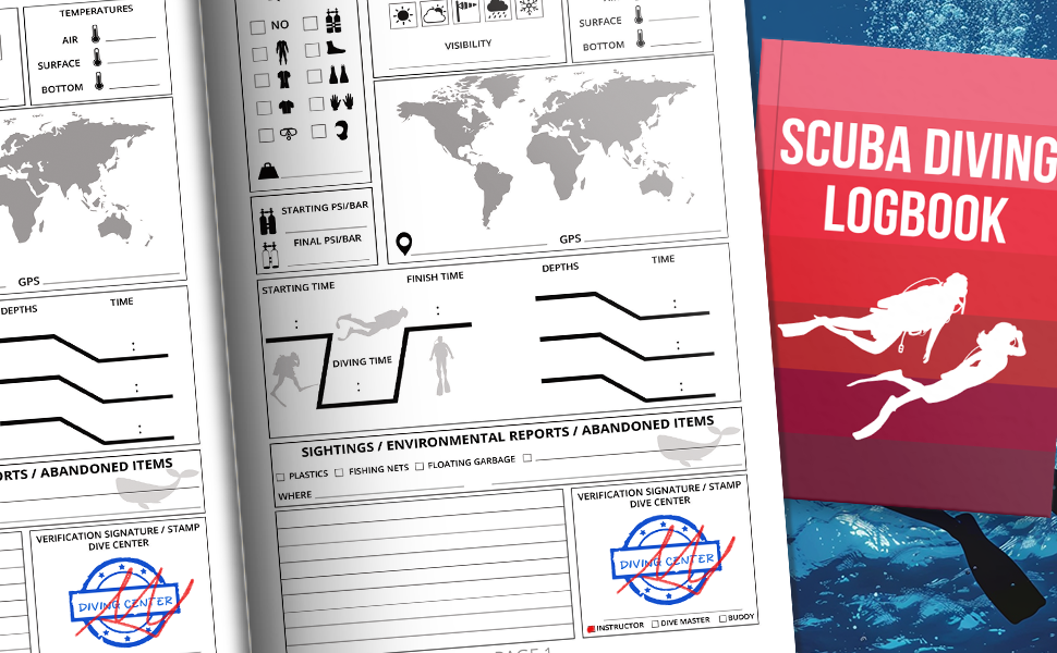 Scuba diving logbook